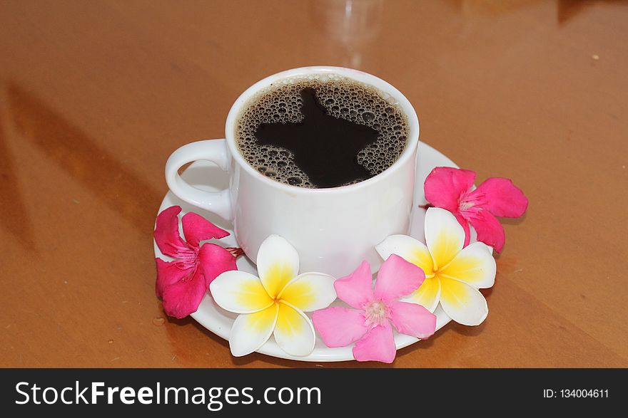 Coffee Cup, Flower, Cup, Tableware
