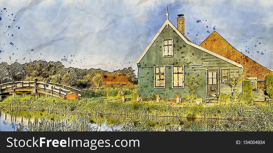 Property, Home, Sky, Cottage