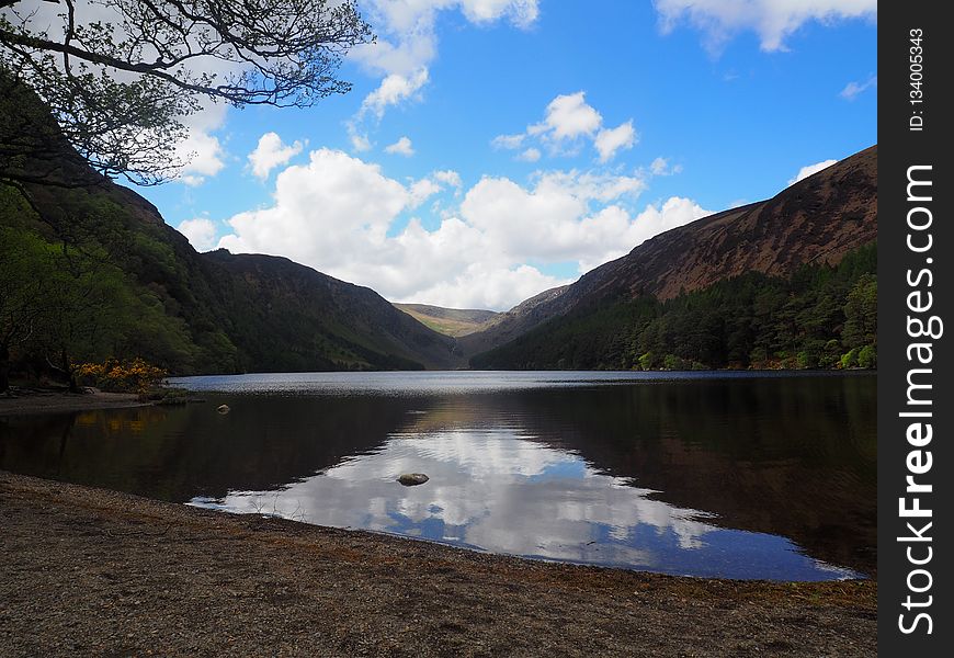 Reflection, Nature, Highland, Water