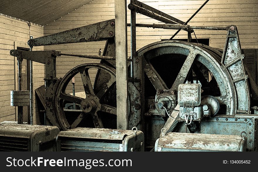 Iron, Wood, Wheel, Industry