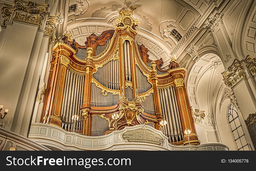 Landmark, Pipe Organ, Organ Pipe, Building