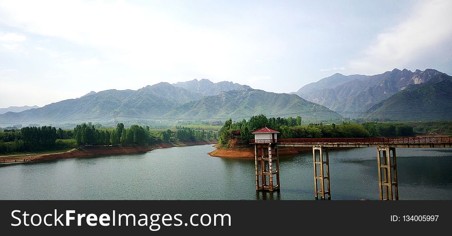 Nature, Lake, Mountain, Reservoir