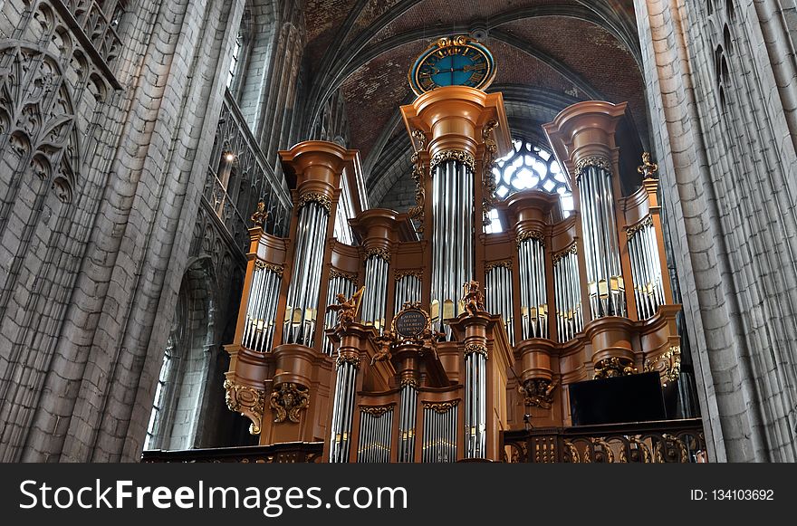 Cathedral, Building, Organ Pipe, Pipe Organ
