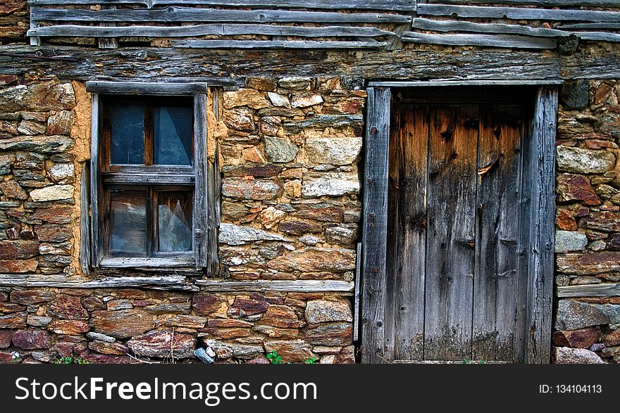 Shack, Wall, House, Stone Wall