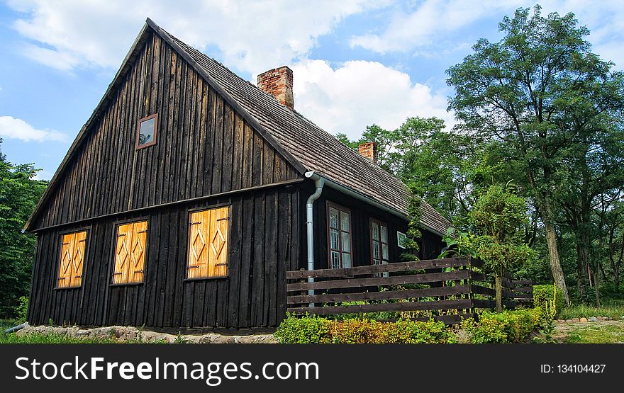 House, Property, Cottage, Log Cabin