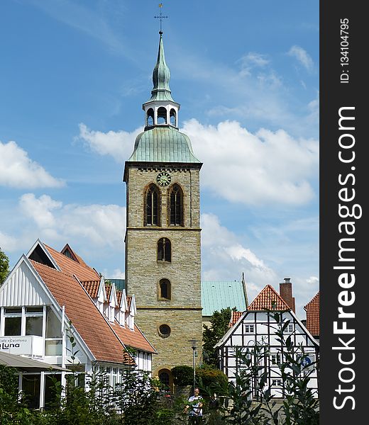 Sky, Landmark, Steeple, Tower