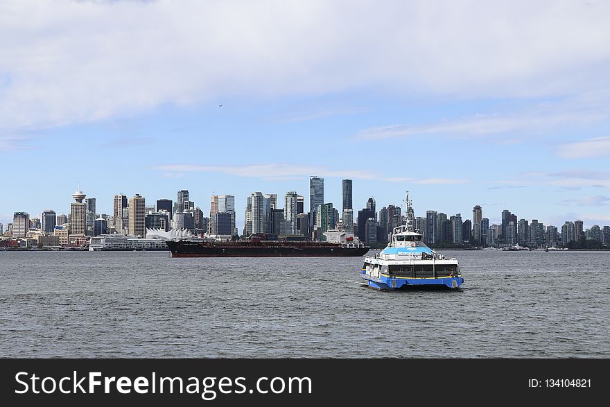 Skyline, Water Transportation, Water, City