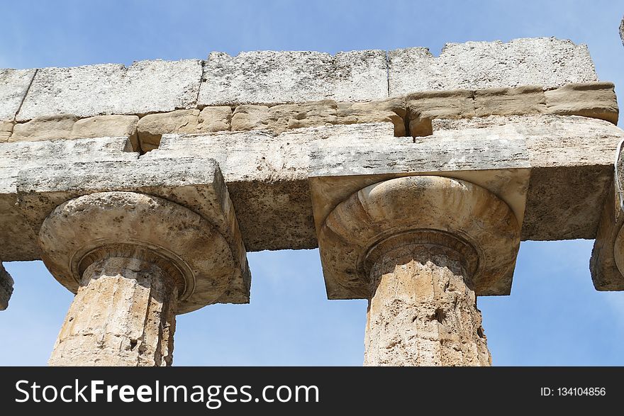 Historic Site, Column, Ancient History, Archaeological Site