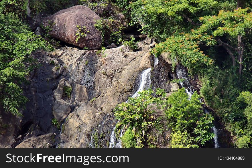 Vegetation, Nature Reserve, Waterfall, Water