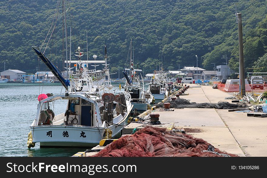 Water Transportation, Fishing Vessel, Port, Sea