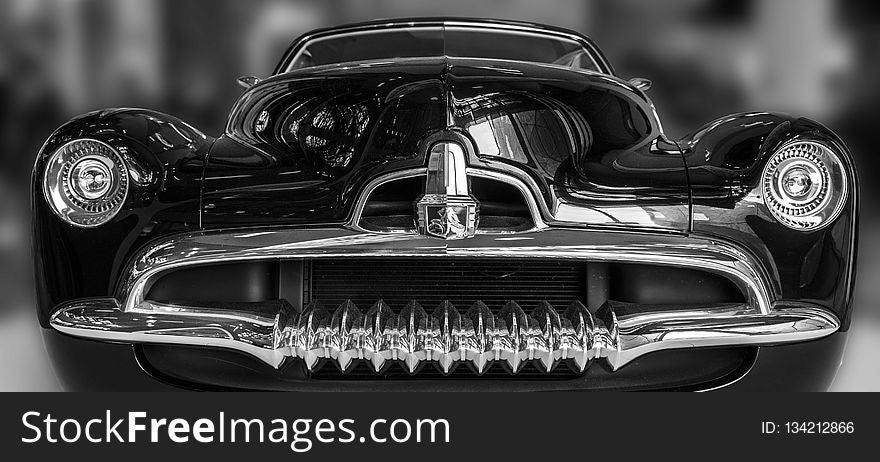 Car, Motor Vehicle, Black And White, Automotive Design