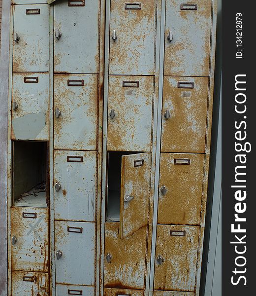 Locker, Wood, Wood Stain, Furniture