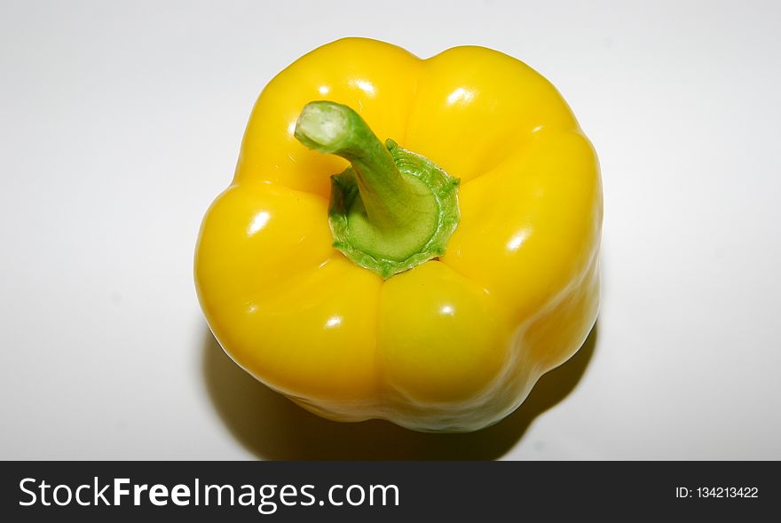 Yellow, Yellow Pepper, Vegetable, Produce