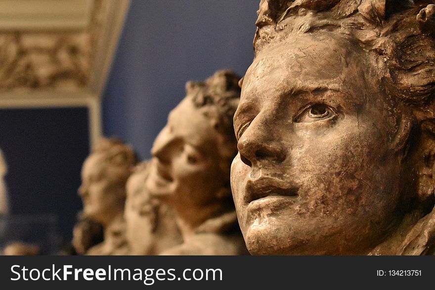 Sculpture, Statue, Head, Ancient History