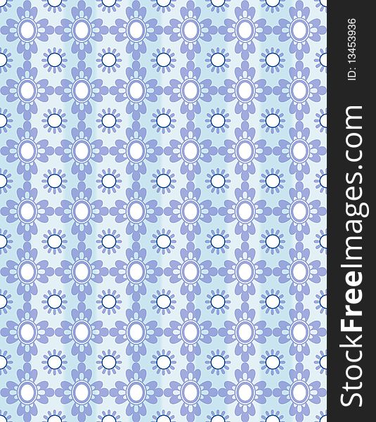 Soft blue wallpaper/background with abstract flower pattern. Soft blue wallpaper/background with abstract flower pattern
