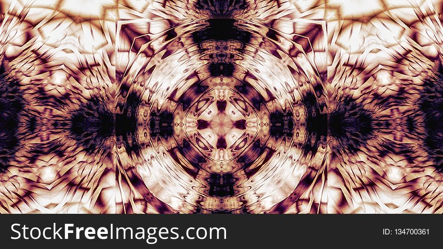 computer code kaleidoscope image with variable symmetry