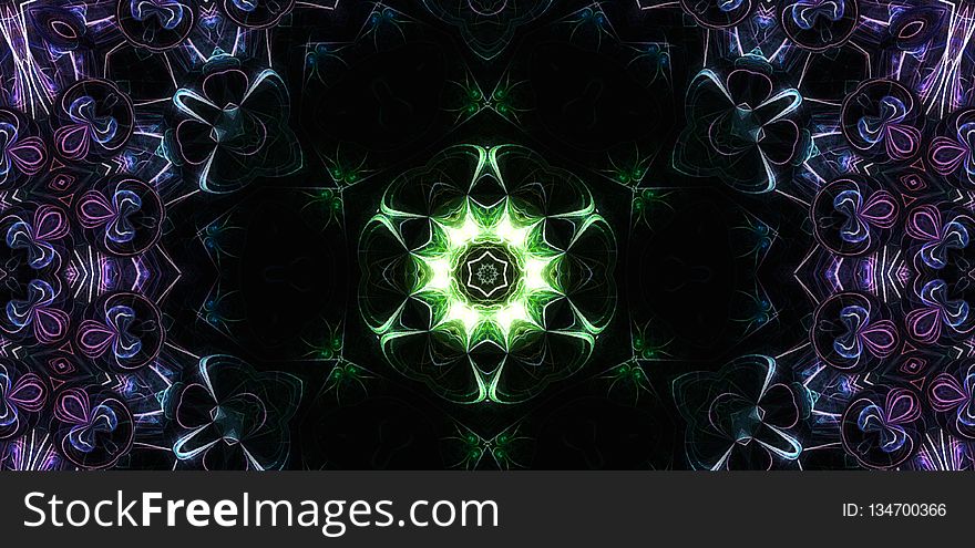 Fractal Art, Kaleidoscope, Psychedelic Art, Organism
