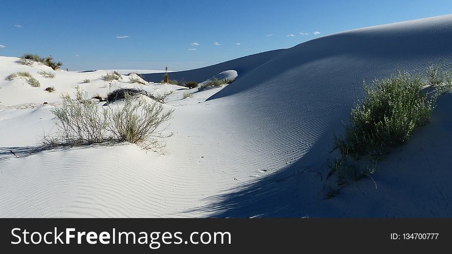 Dune, Snow, Sky, Sand