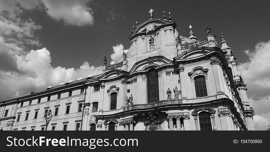 Sky, Black And White, Landmark, Building