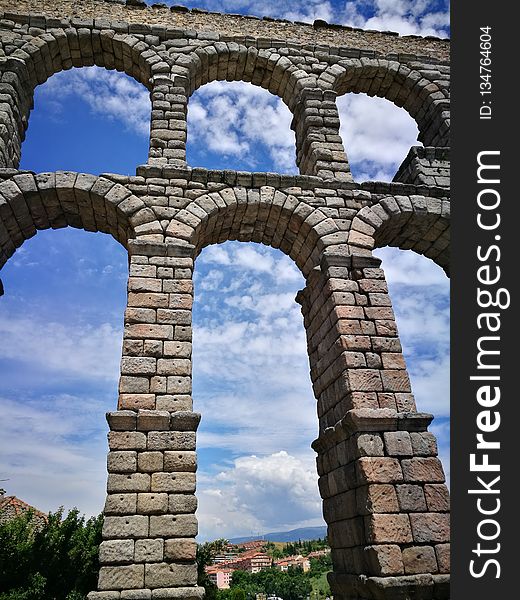 Aqueduct, Landmark, Sky, Arch