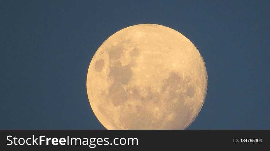 Moon, Sky, Daytime, Atmosphere