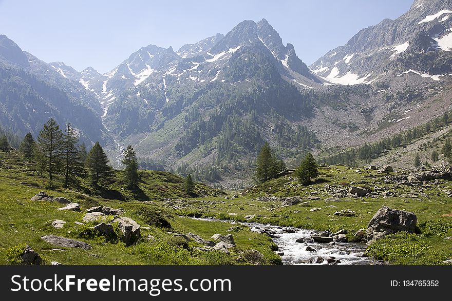 Mountainous Landforms, Mountain, Valley, Mountain Range