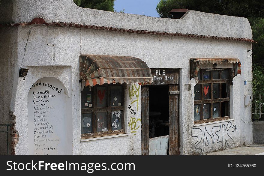 Facade, Window, Building, House