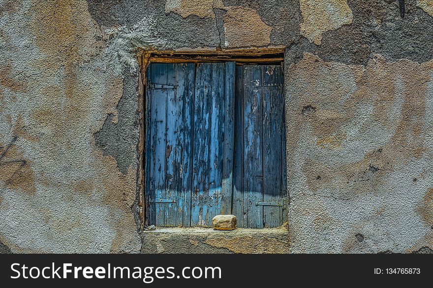 Wall, Window, Stone Wall, Wood