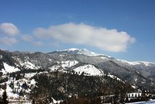 View Over The Mountains In Winter Stock Photos View Over The Mountains In Winter Stock Photos
