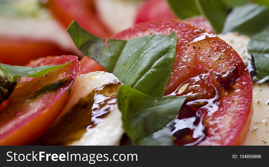 Vegetable, Salad, Dish, Caprese Salad