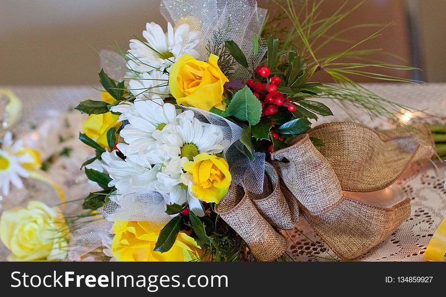 Flower, Yellow, Flower Arranging, Flower Bouquet