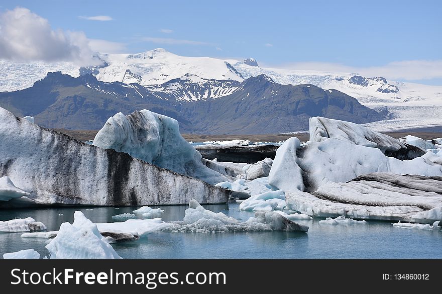 Glacial Lake, Glacier, Arctic, Glacial Landform