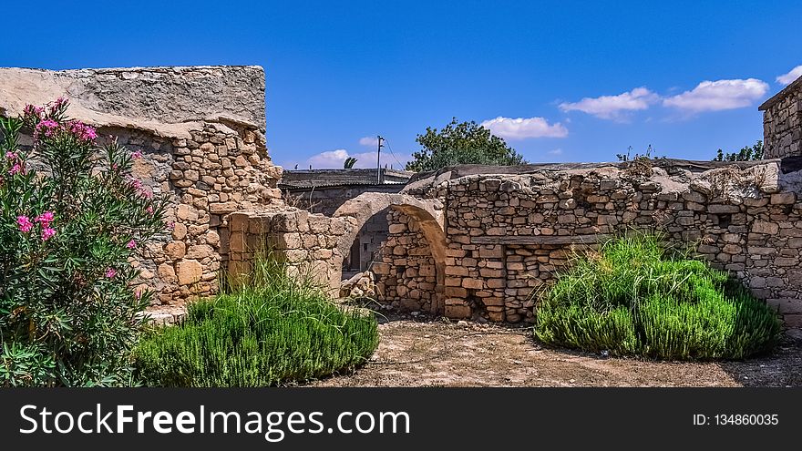 Property, Ruins, Wall, Sky