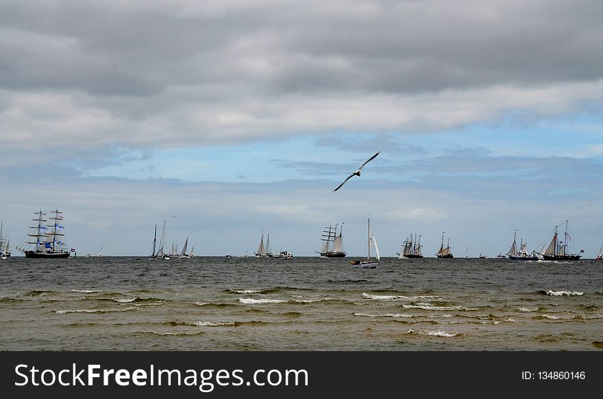 Waterway, Sky, Sea, Water