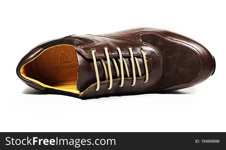 Footwear, Brown, Shoe, Leather