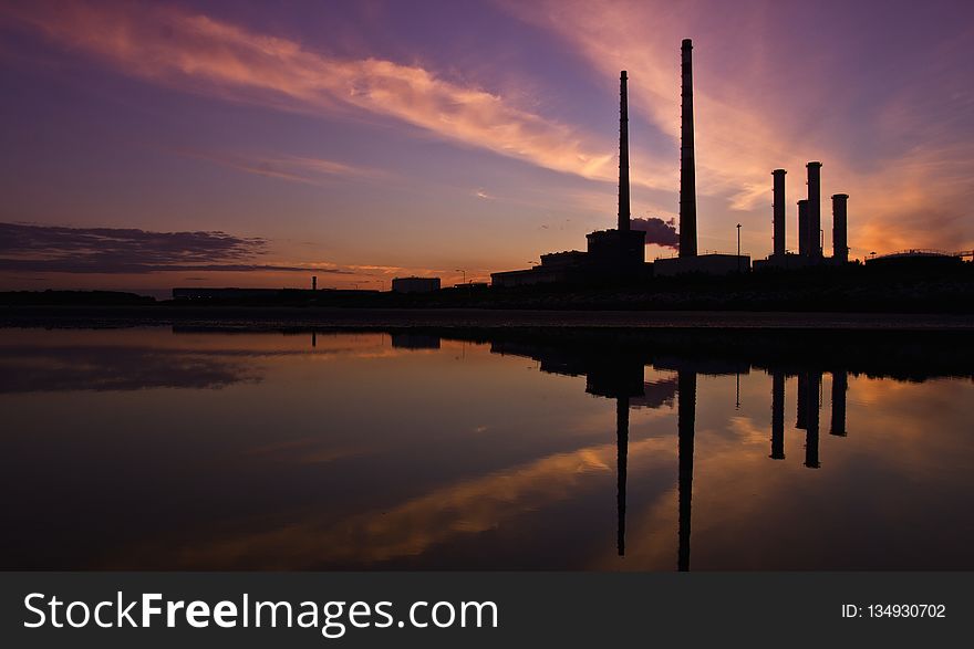 Reflection, Sky, Sunrise, Dawn