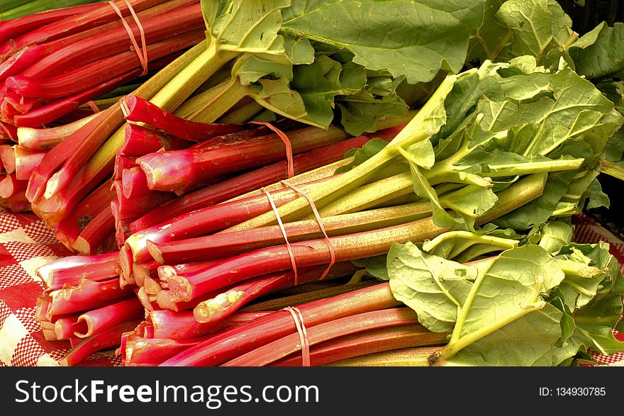 Vegetable, Natural Foods, Local Food, Rhubarb