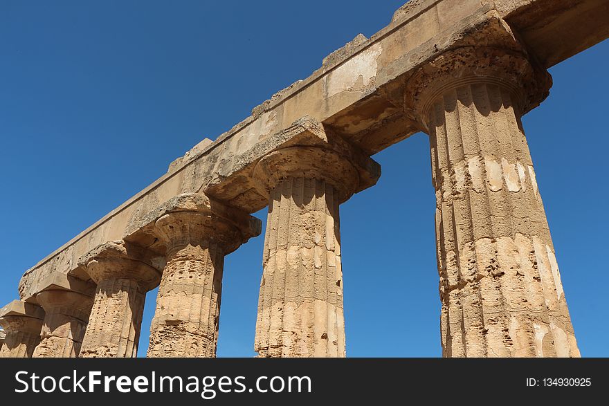 Historic Site, Column, Ancient Greek Temple, Ancient History