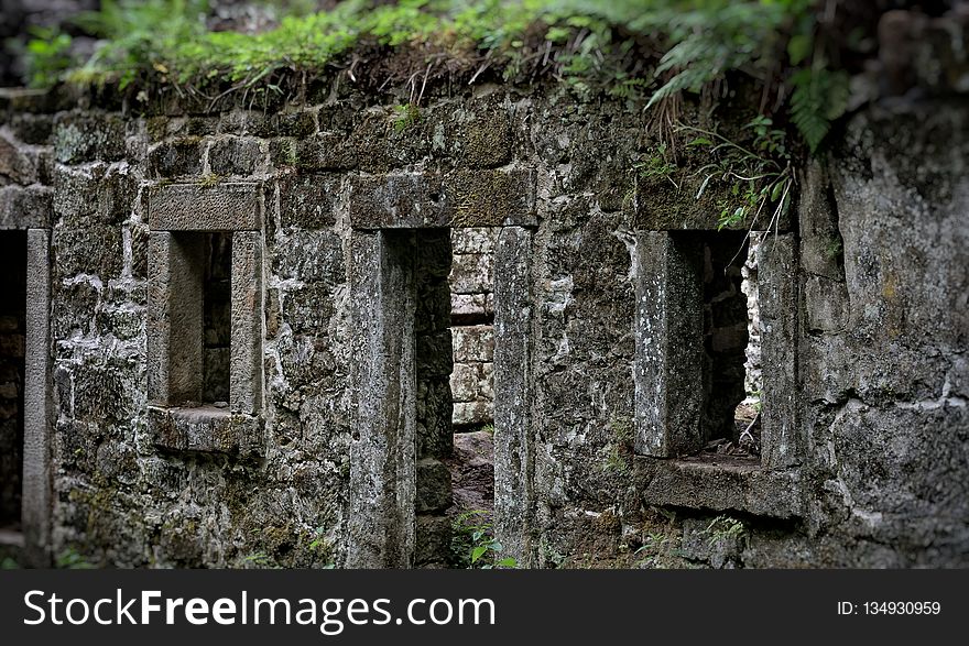 Ruins, Archaeological Site, Wall, Grass