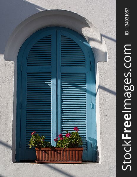 Blue, Window, Architecture, House