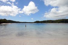 Alone In Lake McKenzie Royalty Free Stock Image Alone In Lake McKenzie Royalty Free Stock Image