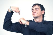 Check Out My Muscles Royalty Free Stock Photography Check Out My Muscles Royalty Free Stock Photography