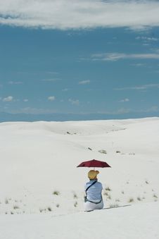 White Sand Dunes Stock Photography