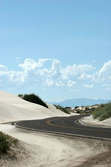 Winding Desert Highway Stock Photography Winding Desert Highway Stock Photography