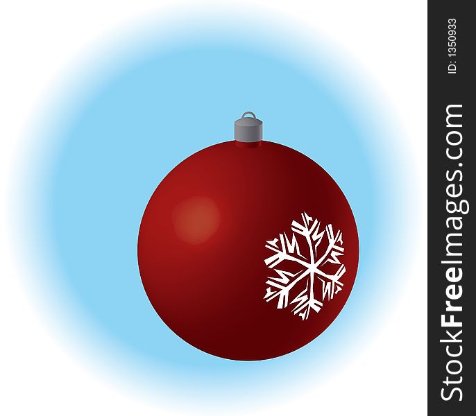 Christmas and New Year ball illustration. Christmas and New Year ball illustration