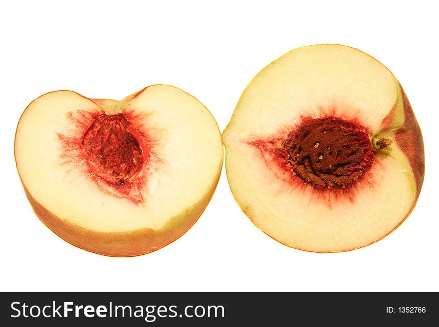 Peach Cut In Half