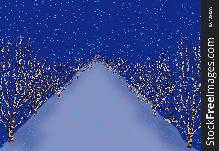 Illustration blue Ice winter landscape. Illustration blue Ice winter landscape