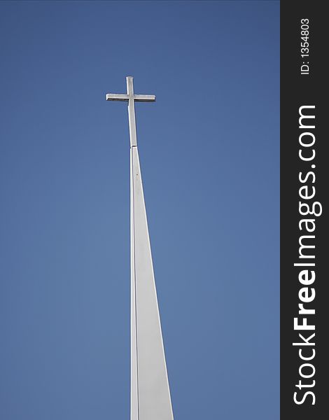Cross on top of Church steeple