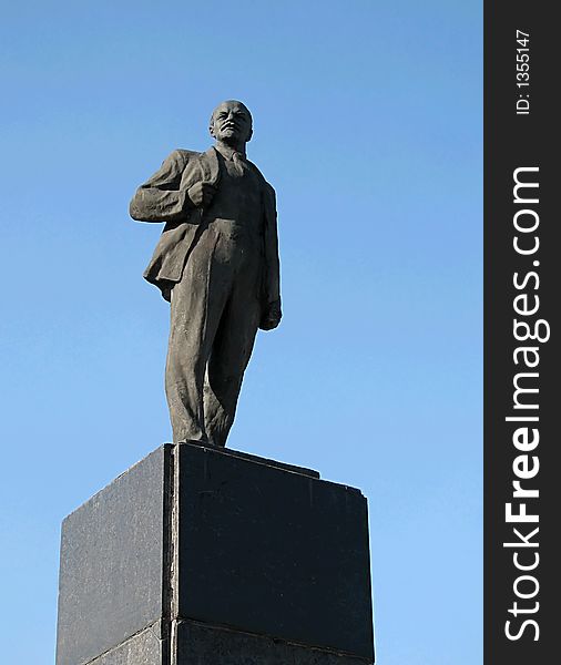 Lenin's monument in Briansk, Russia