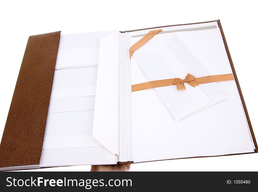 Special envelop and paper holder. Special envelop and paper holder